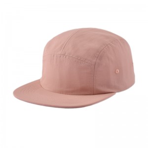 Hip hop hat custom  Logo 3D Embroidery custom logo New design unstructured low profile camp blank plain nylon 5 panel hat