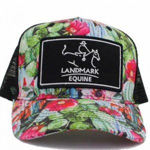 Customized printed fabric 5 Panel Mesh Trucker hat