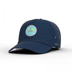 Factory Wholesale Custom High Quality waterproof 5 Panel Adjustable Mesh Cutting Perforated Hole Printed Logo Baseball Caps Hat