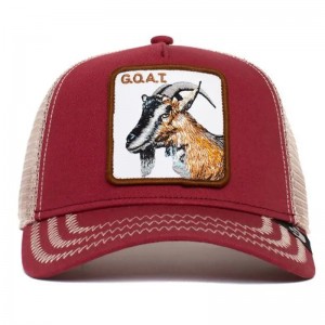 Wholesale Personalized Custom Logo Animal Cartoon Mesh Embroidered Trucker Hat