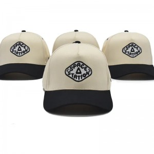 Customized wholesale 5/6 panel structured baseball cap hat custom embroidery logo baseball cap