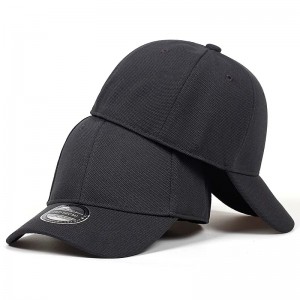 high quality cotton fitted baseball cap hat unisex logo custom embroidery closed back sports caps