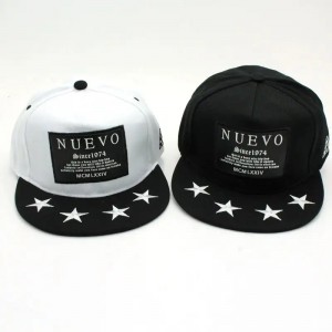 wholesale Leather label embroidered and print latest design hip hop sport cap snapback hat