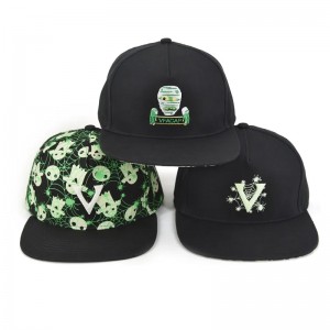 fashion 5 panel kids sports hats Customization embroidered logo toddler snapback hat
