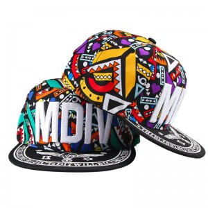 SUPERBEAR High Quality Structured Parent-Child Hat 3D Embroidery Flat Brim Hip Hop Hat Custom Logo Snapback Sport Hats Cap