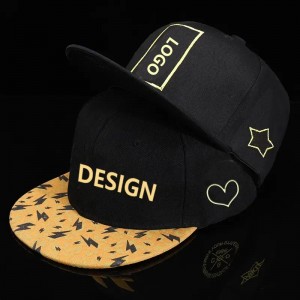 popular logo 3D embroidered flat eaves baseball hat summer boy cool female hip-hop snapback cap