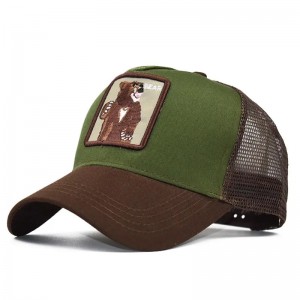 Wholesale Fashion 5 Panel Cartoon Sports Caps Embroidery Mesh Gorros Baseball Cap Men Animal Truckers Hats