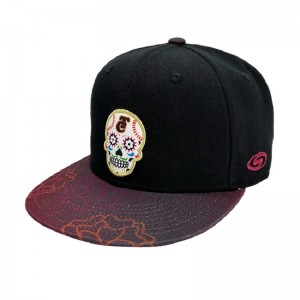sublimation fashion printing 6 panel snapback cap with high quality polyester fabric