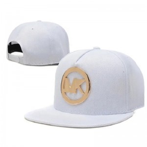 Wholesale Custom Gold Metal Plate Logo Snapback Caps Hats