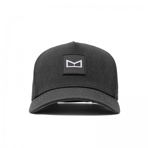 High Quality Custom 5 Panel Rubber Pvc Logo Rope Baseball Cap,Waterproof Laser Cut Hole Perforated Hat,Performance golf Dad Hat