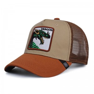 Unisex Adjustable Amazon Hotsale Animal Trucker Hats 3D Embroidery Customised Baseball Caps