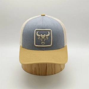 OEM Custom 6 Panel Pre Curved Brim Mesh Snap Back Sports Hats,Wholesale Truck Gorras,3d Embroidered Logo Trucker Cap