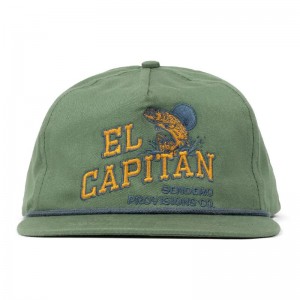 Embroidered customized men's sports cap, ODM 5 panel unstructured trucker hats flat brim with rope