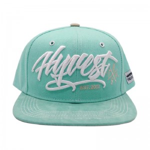 100% Acrylic custom 3d embroidered snapback hats caps