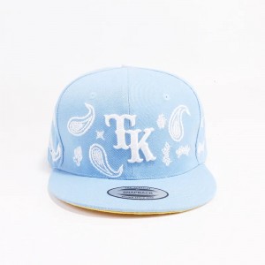 Wholesale Black Custom Made Snapback Hats 100% Acrylic Hip Hop Cap Snapback Hat Embroidery Flat Bill Hats