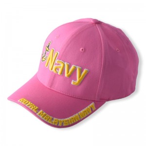 Custom Baseball Cap 3D/2D Embroidered logo Women Men 6 Panel Sport Cap Pink Curve brim headwear Fitted Baseball Hats